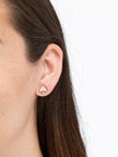 KATE SPADE  Everyday Spade Enamel Studs - White image 1