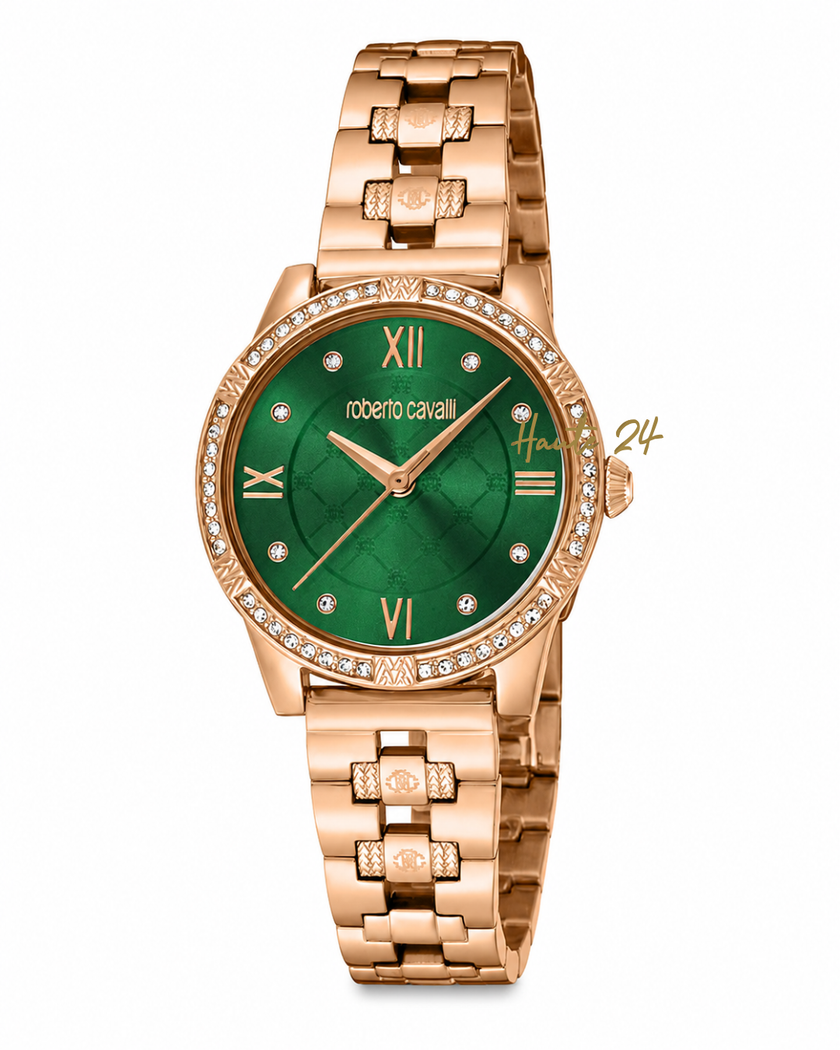 ROBERTO CAVALLI Fashion Watch Quartz Green Dial Ladies Watch