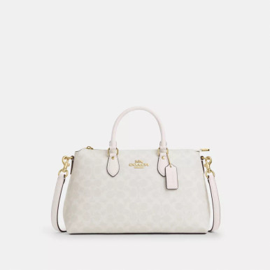 COACH Georgia Satchel Bag In Signature Canvas image 0