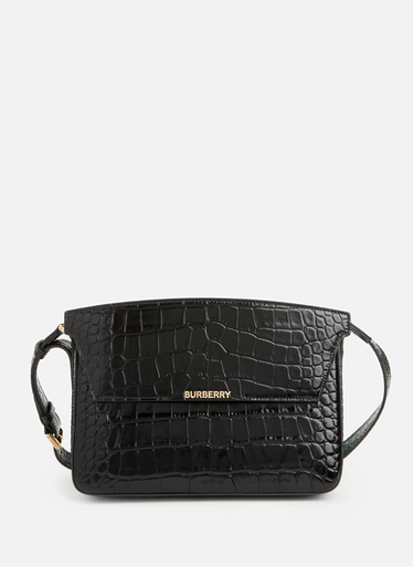 BURBERRY  Catherine Crocodile Print Shoulder Bag image 3