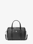 MICHAEL KORS Jet Set Small Patent Duffel Crossbody Bag - Black image 0