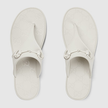 GUCCI Women's  Thong Sandals With Horsebit - White image 2