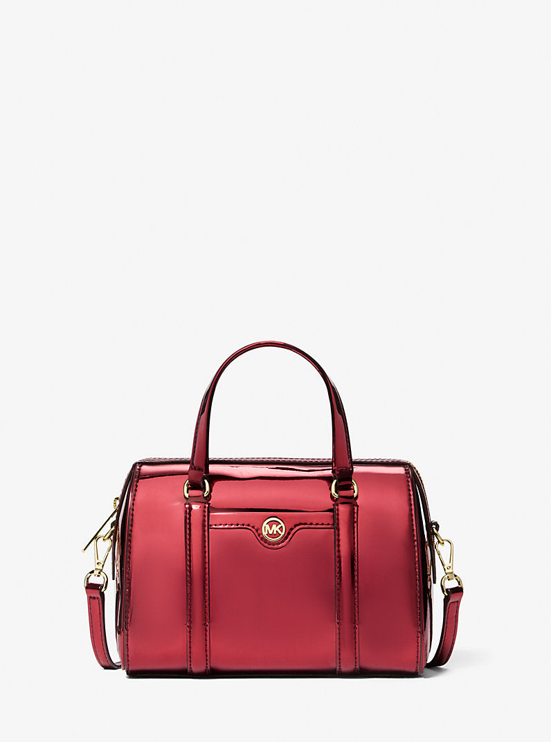 [AT DELHI] Michael Kors Jet Set Small Metallic Convertible Crossbody Bag - Cherry image 0