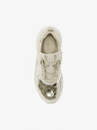 MICHAEL KORS Olympia Mixed-Media Trainer - Pale Gold image 2