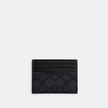Coach Slim Id Card Case In Signature Canvas - Charcoal/Black image 2