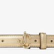 JIMMY CHOO Mini Helina Metallic Nappa Leather Belt - Gold image 0
