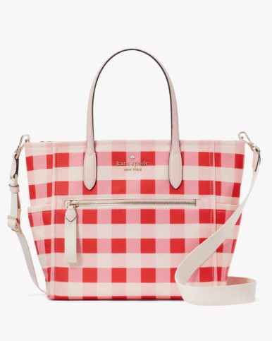 KATE SPADE  Chelsea Gingham Medium Satchel image 4