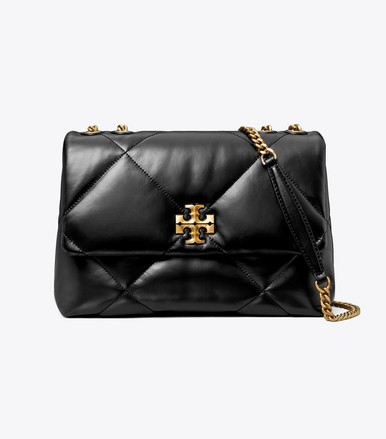 TORY BURCH Kira Diamond Quilt Convertible Shoulder Bag - Black image 1