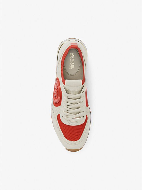 Michael Kors Jenkins Two-Tone Stretch Knit Trainer - Dk Sangria image 2