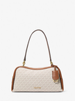 MICHAEL KORS  Cecily Medium Signature Logo Shoulder Bag - Vanilla image 2