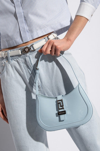 [AT DELHI] VERSACE Greca Goddess Small Hobo Bag - Blue image 0