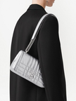 BURBERRY Small Quilted Lola Bag In Metallic Leather image 3