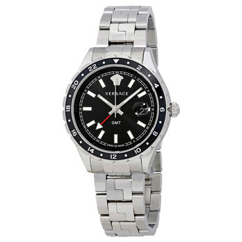 VERSACE Hellenyium GMT Black Dial Men's Watch image 2