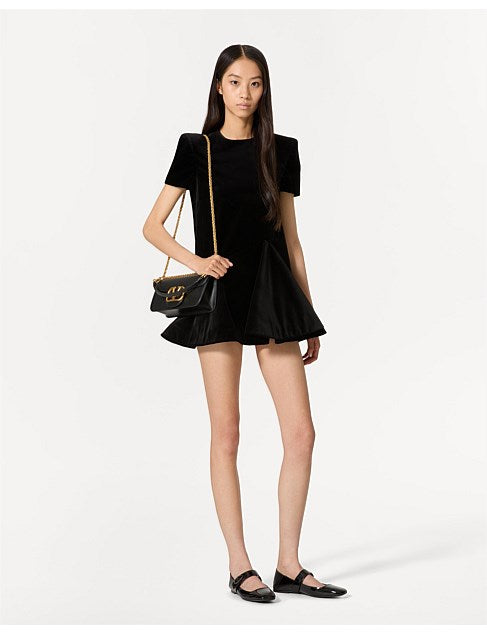 [AT DELHI] VALENTINO Loco shoulder Bag In Calfskin Leather Black image 6