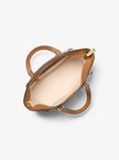 [AT DELHI] MICHAEL KORS Taryn Small Signature Logo and Leather Convertible Crossbody Bag - Vanilla/Acorn image 2