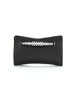 JIMMY CHOO Venus Embellished Leather Clutch-On-Chain - Black image 3