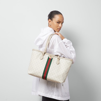 GUCCI Large Ophidia Tote Bag - Beige White image 2