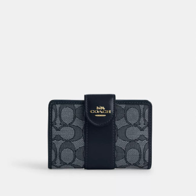 COACH Medium Corner Zip Wallet In Signature Jacquard image 2