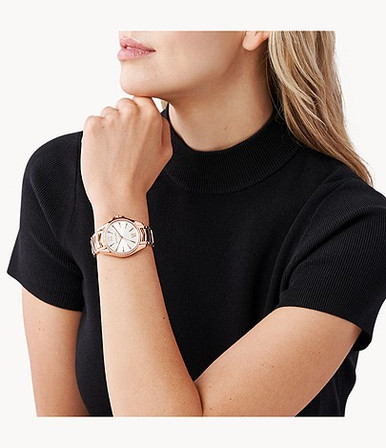 MICHAEL KORS   Women's Whitney Three-Hand Rose Gold-Tone Stainless Steel Watch image 2