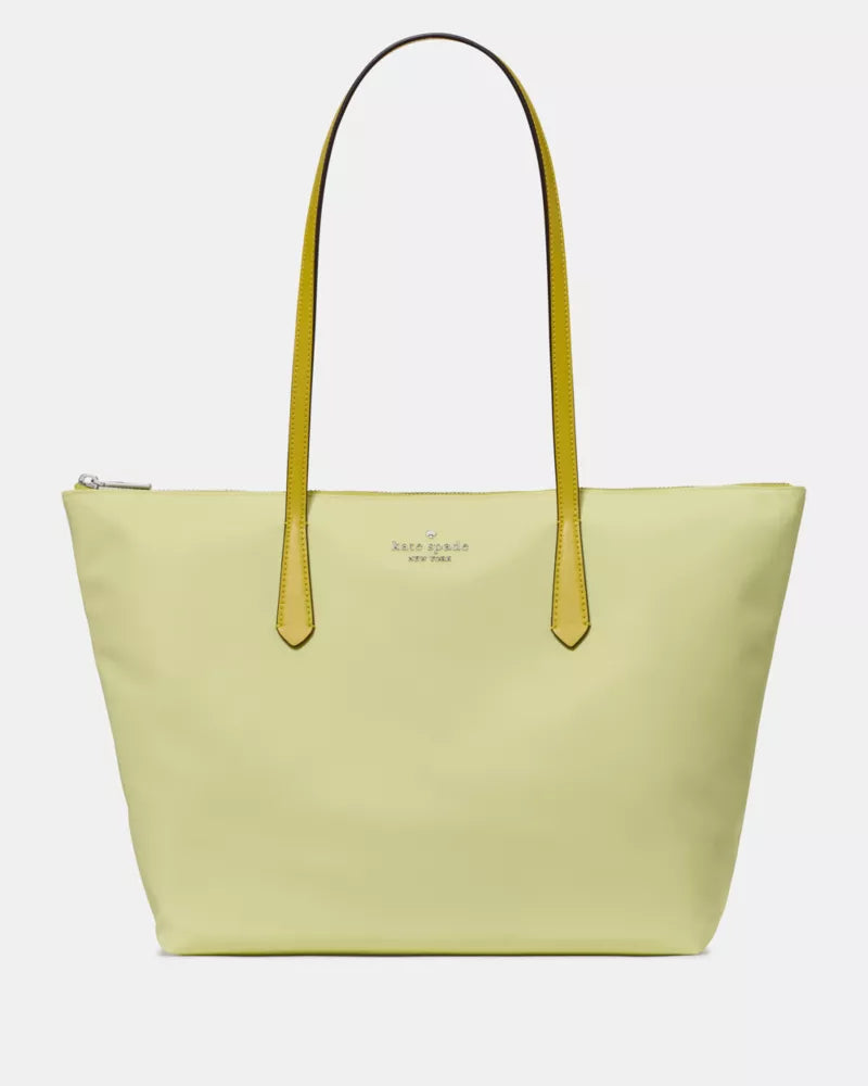 KATE SPADE Kitt Nylon Medium Tote - Tennis Ball Multi image 1