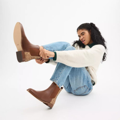 COACH Meredith Bootie In Signature Canvas image 1