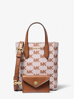 MICHAEL KORS Vincent extra small crossbody bag with jacquard logo and card holder image 2