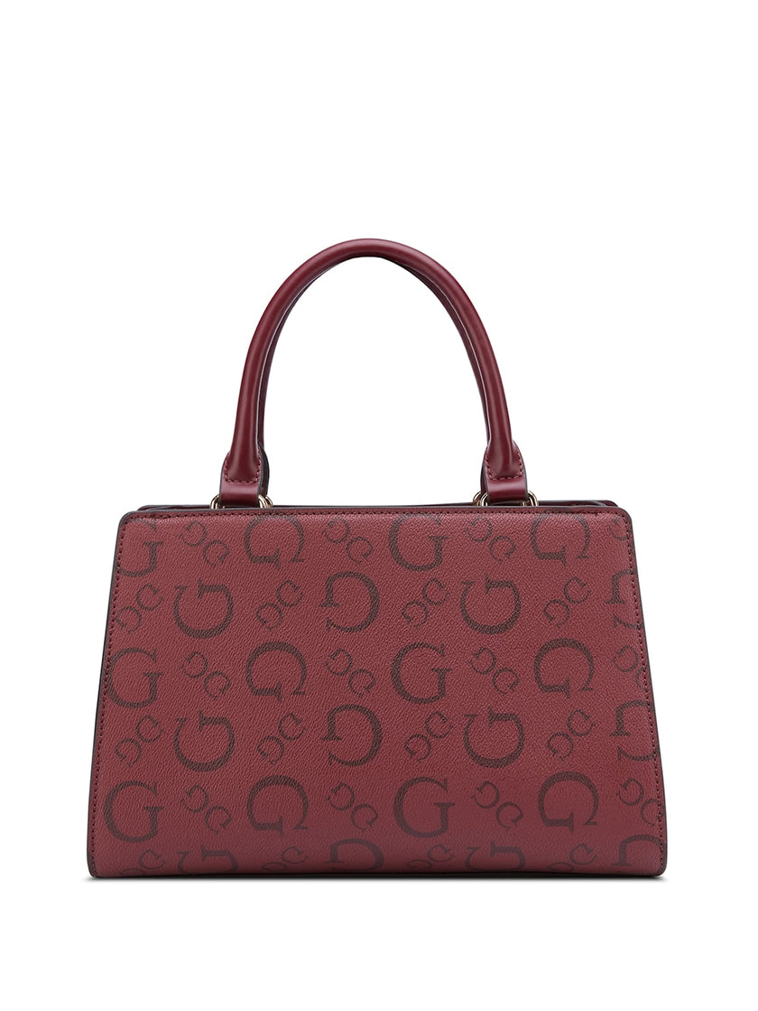 Guess Lacy Logo Satchel - Red image 2