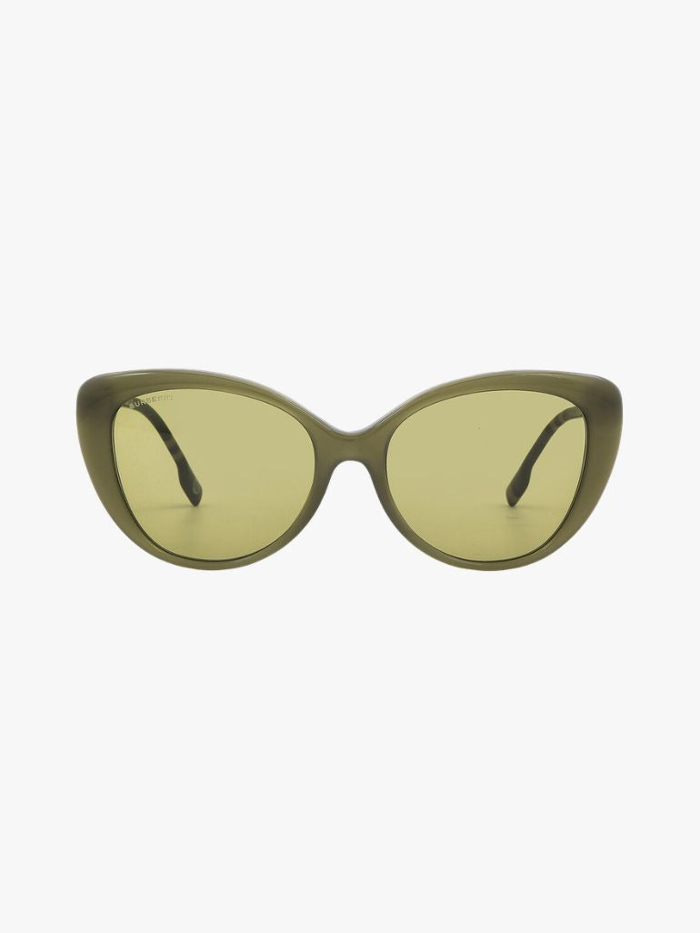 BURBERRY Green Cat Eye Ladies Sunglasses image 0