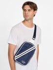 Guess Striped Sling Bag - Blue image 1