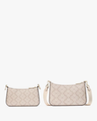KATE SPADE  Signature Spade Flower Small Crossbody - Dark Beige Multi ( Arriving In Delhi ) image 1
