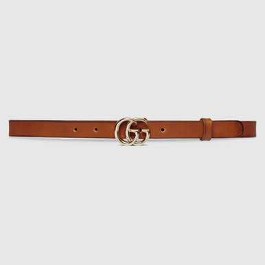 GUCCI  GG Marmont Thin Belt - Brown image 0