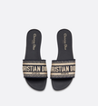 DIOR Dway Mule Dark Blue Embroidered Cotton (@Delhi Studio) image 2