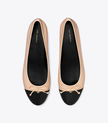 TORY BURCH Cap-toe Ballet - Rose Pink / Perfect Black image 2
