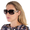 [AT DELHI] FERRAGAMO Brown Gradient Oval Sunglasses SF668 001 57 image 2