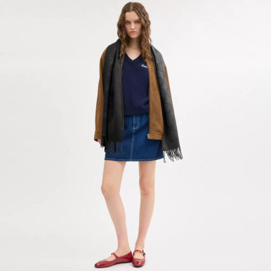 COACH Signature Oversized Muffler - Black image 0