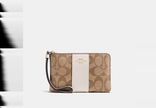 Corner Zip Wristlet In Signature Canvas image 9