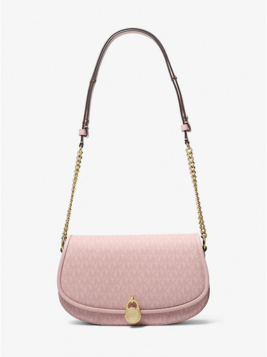 MICHAEL KORS  Mila Medium Signature Logo Messenger Bag - Powder Blush image 0