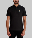 KARL LAGERFELD pique 3 button polo with karl image 3