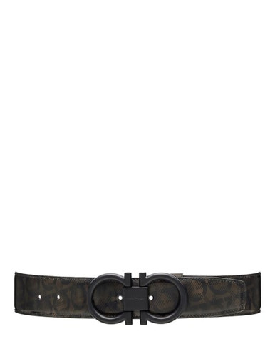 SALVATORE FERRAGAMO Reversible And Adjustable Gancini Leather Belt image 0