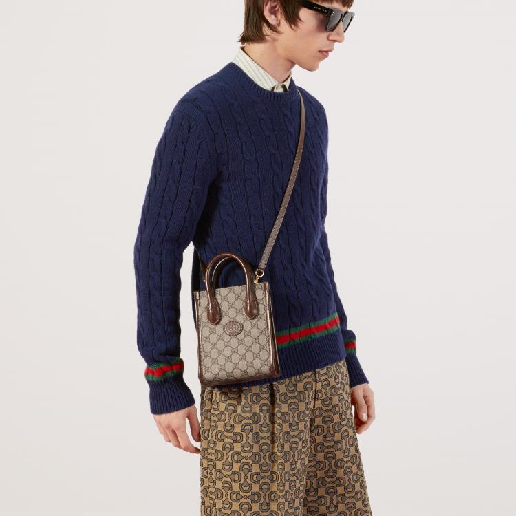 GUCCI Women's Mini Tote Bag with Interlocking GG image 4