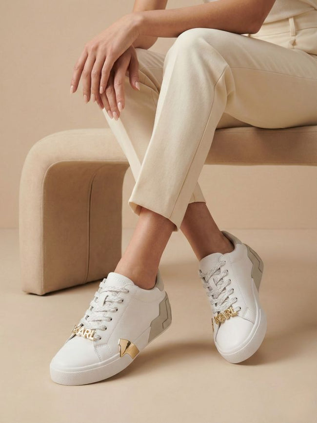[AT DELHI]  KARL LAGERFELD Melora Lace Up Sneaker - White image 0