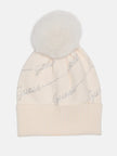Guess Rhinestone Logo Beanie - Off-White image 0