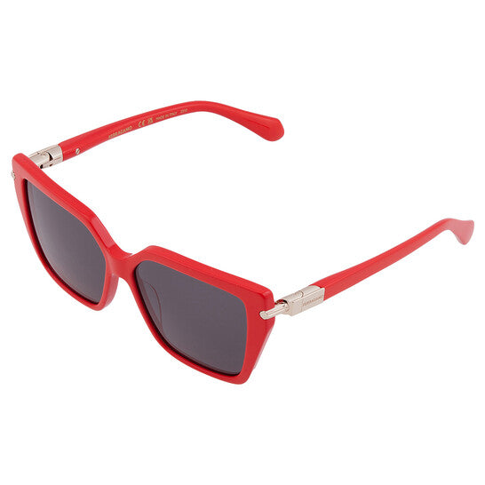 SALVATORE FERRAGAMO Grey Butterfly Ladies Sunglasses (Arriving In Delhi) image 2