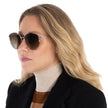 SALVATORE FERRAGAMO Green Gradient Horn Ladies Sunglasses (Arriving In Delhi) image 1