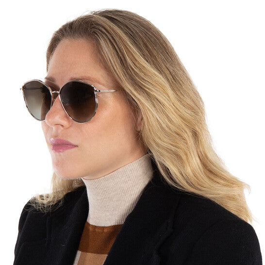 SALVATORE FERRAGAMO Green Gradient Horn Ladies Sunglasses (Arriving In Delhi) image 1