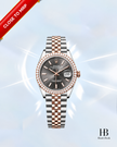 [At MRP] [Brand New] Rolex Datejust Slate Dial Diamond Bezel Everose Rolesor 126281RBR 36 mm