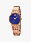 MOVADO Museum Quartz Blue Mother of Pearl Dial Ladies Watch image 0