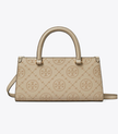 TORY BURCH T Monogram Embossed East-west Tote - Fresh Clay image 4