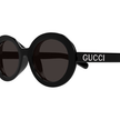 GUCCI Grey Oval Ladies Sunglasses image 1