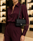 CHANEL Chanel Jumbo Single Flap Black Caviar Silver Hardware